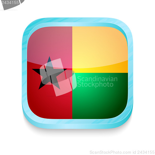 Image of Smart phone button with Guineea Bissau flag