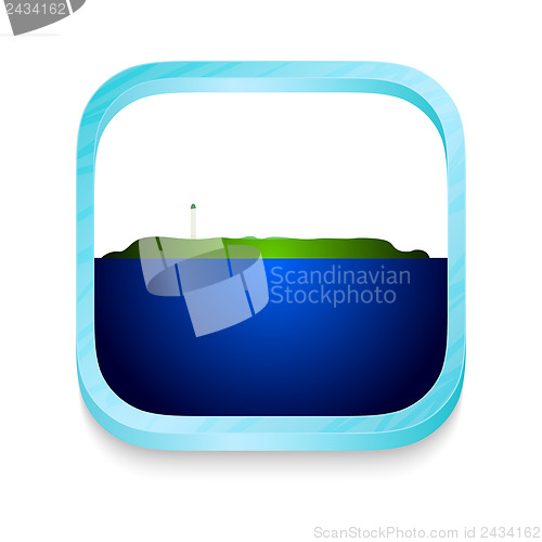 Image of Smart phone button with Navassa Island flag
