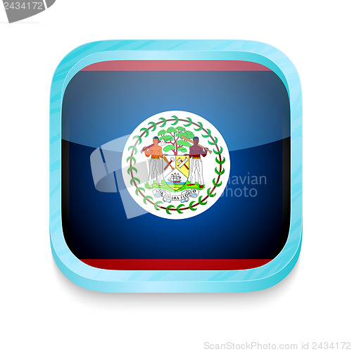 Image of Smart phone button with Belize flag