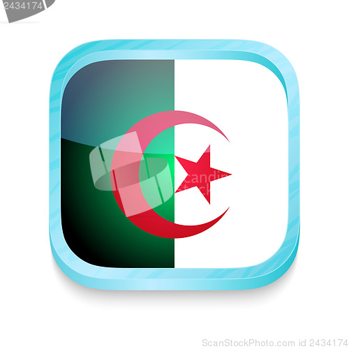 Image of Smart phone button with Algeria flag