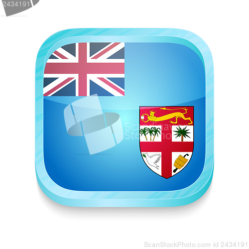 Image of Smart phone button with Fiji flag