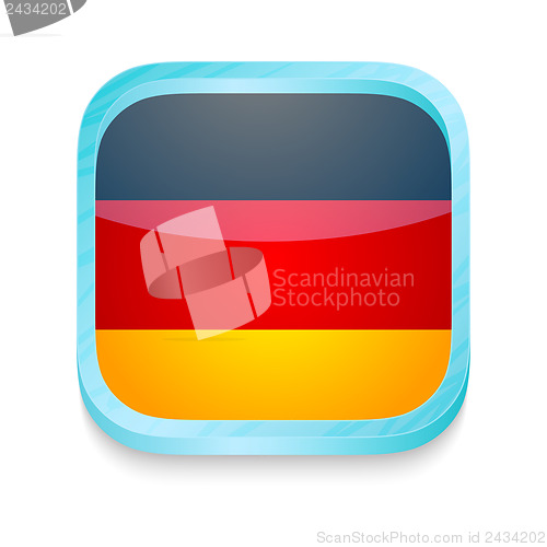 Image of Smart phone button with Germany flag