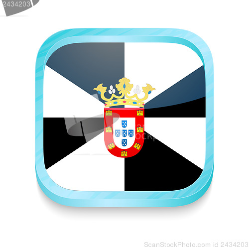 Image of Smart phone button with Ceuta flag
