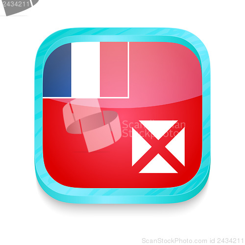 Image of Smart phone button with Wallis and Futuna flag