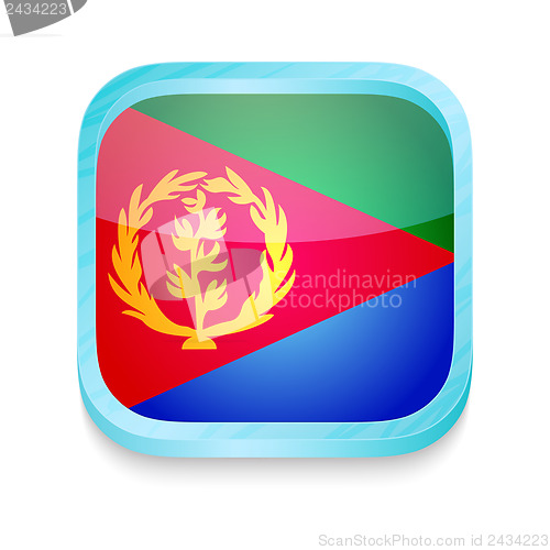 Image of Smart phone button with Eritrea flag