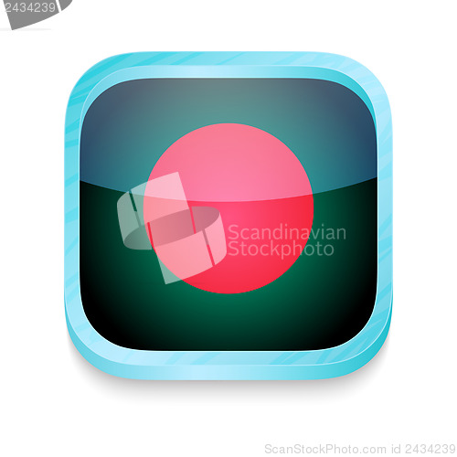 Image of Smart phone button with Bangladesh flag