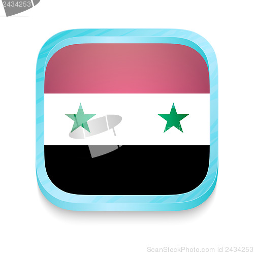 Image of Smart phone button with Syria flag