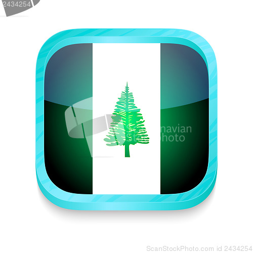 Image of Smart phone button with Norfolk Island flag