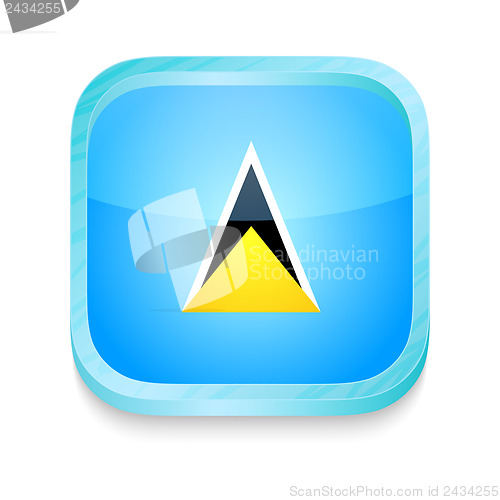 Image of Smart phone button with Saint Lucia flag