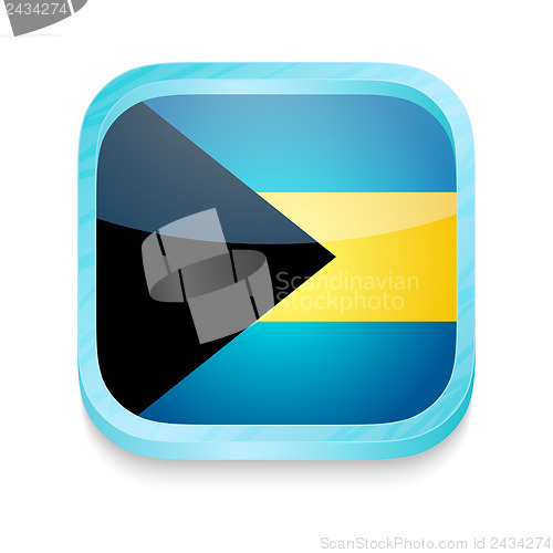 Image of Smart phone button with Bahamas flag