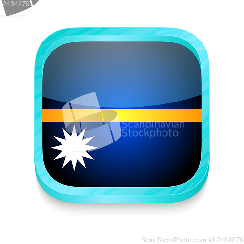 Image of Smart phone button with Nauru flag