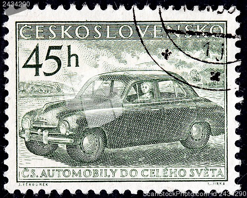 Image of Old Car Stamp