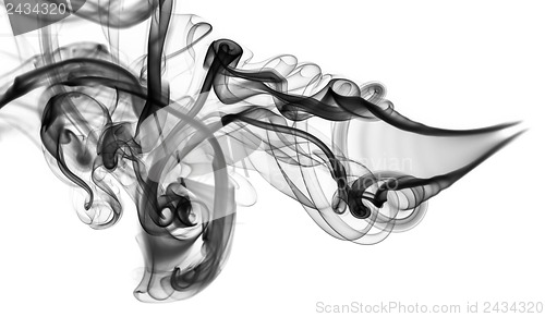 Image of Abstraction: magic black smoke pattern 