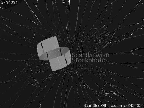 Image of Shattered glass: broken heart shape