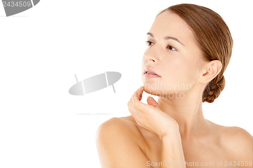 Image of Portrait of young beautiful woman