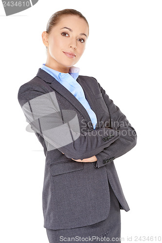 Image of Confident poised young businesswoman