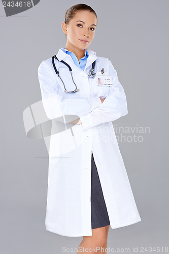 Image of Beautiful confident woman doctor