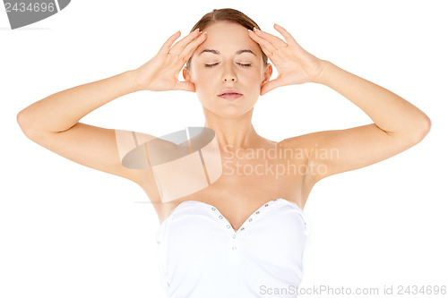 Image of Woman meditating