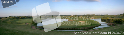 Image of panoramic of albatros course, golf national, paris