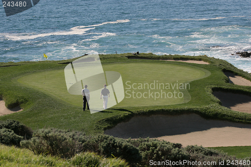 Image of hole 7 on pebble beach golf links, california