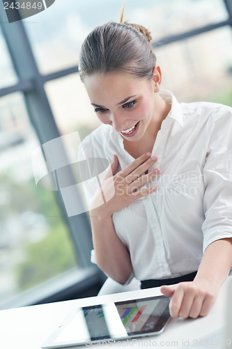 Image of business woman at  office