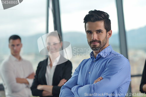 Image of business people in a meeting at office