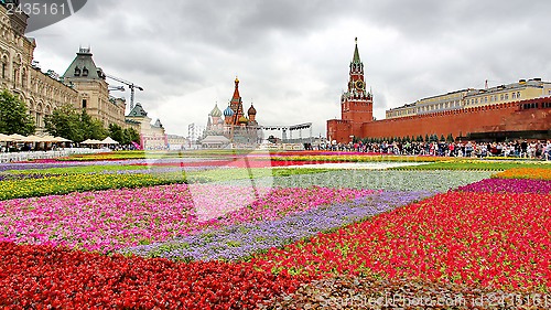 Image of  Flower Festival in Red Square in Moscow
