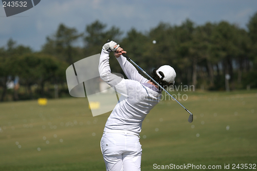 Image of man golf swing