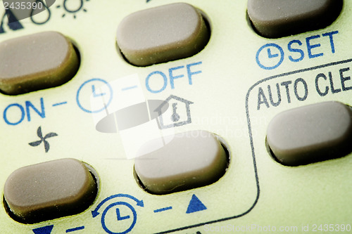 Image of Remote buttons.