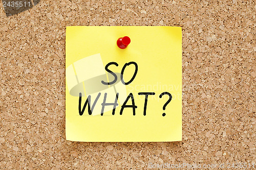 Image of So What Sticky Note