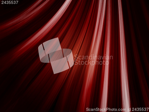 Image of Red Waves Background on Black