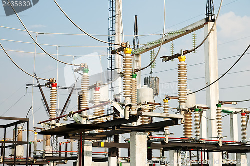 Image of part of high-voltage substation