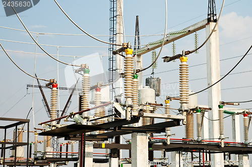 Image of part of high-voltage substation