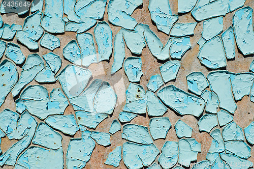 Image of blue cracked surface