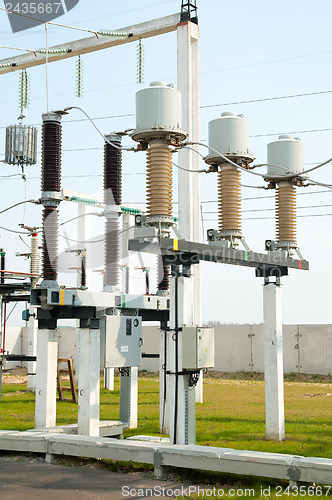 Image of part of high-voltage substation