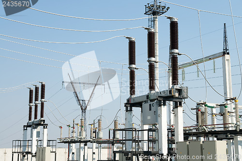 Image of part of high-voltage substation