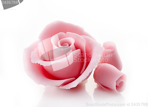 Image of pink decorative sugar rose