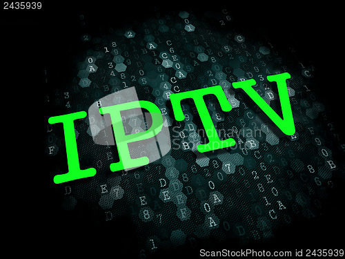 Image of IPTV . Information Technology Concept.