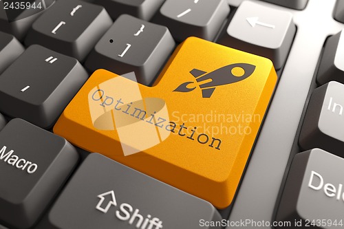 Image of Keyboard with Optimization Button.