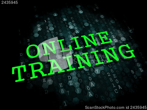Image of Online Training. Business Educational Concept.