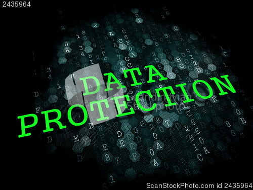 Image of Data Protection. Information Technology Concept.