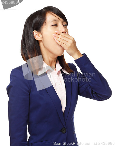 Image of Asian woman feel tired