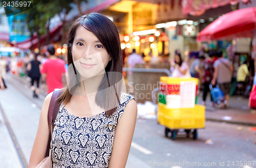 Image of Hong Kong woman in wet market