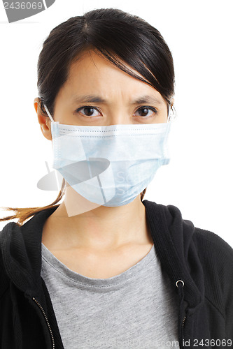 Image of Asian woman with face mask
