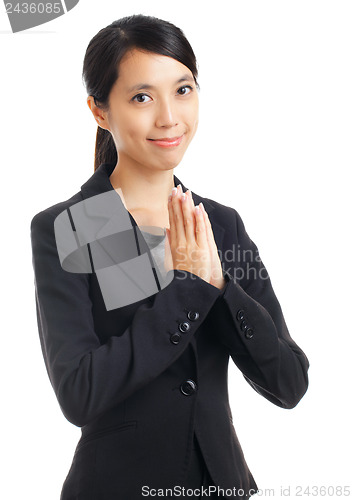 Image of Business woman pray