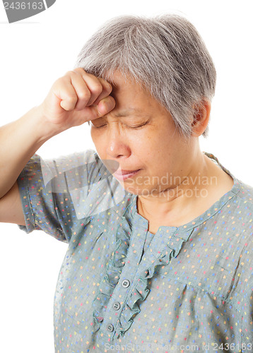 Image of Asian woman headache