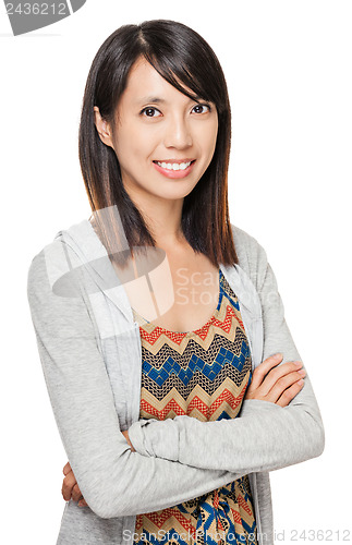 Image of Young asian woman smile
