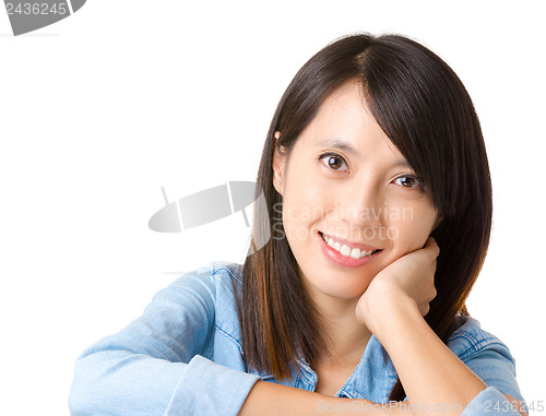 Image of Young asian woman smile