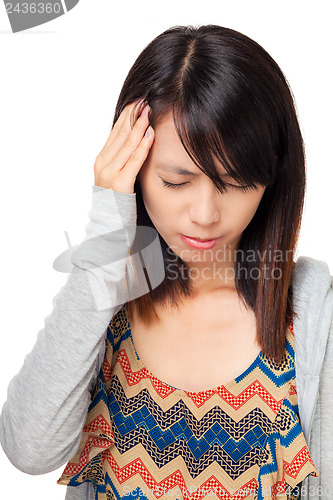 Image of woman with head ache