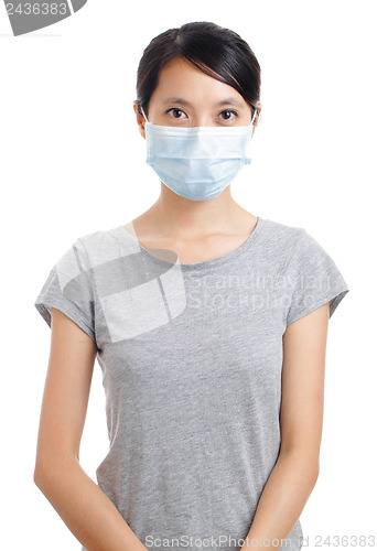 Image of Asian woman with face mask